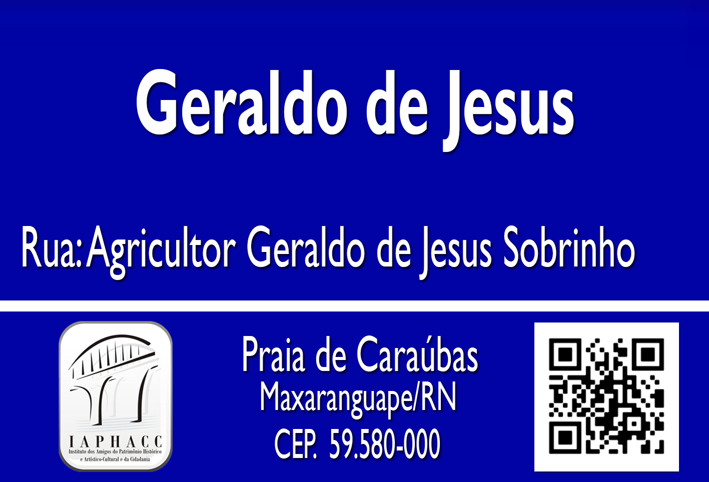 24. PLACA GERALDO DE JESUS