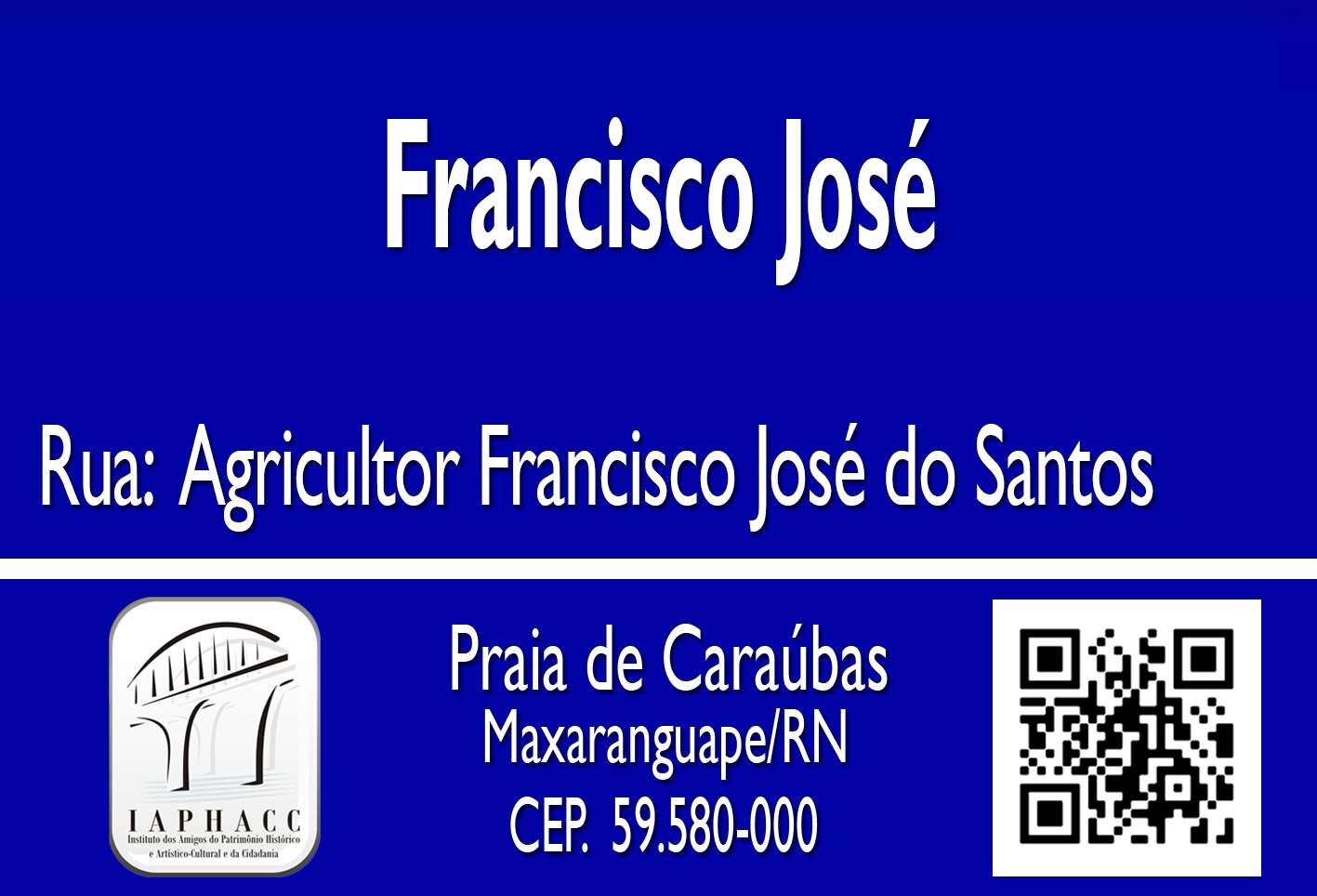 PLACA FRANCISCO JOSÉ