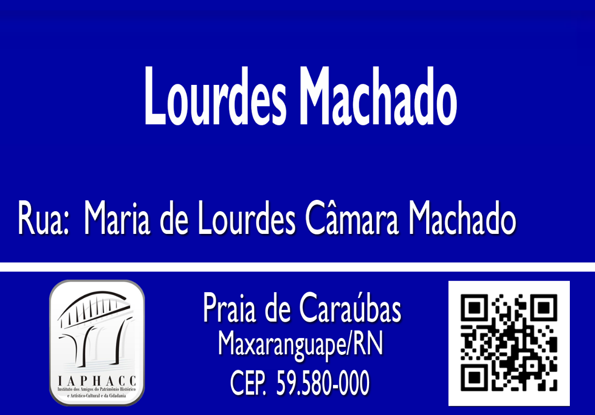 PLACA LOURDES MACHADO