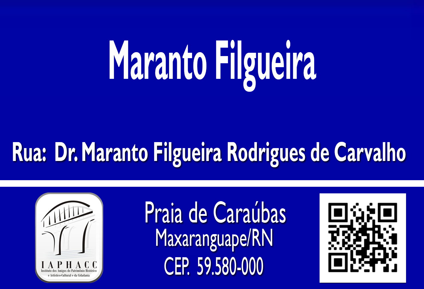 RUA PROMOTOR DR. MARANTO FILGUEIRA RODRIGUES DE CARVALHO